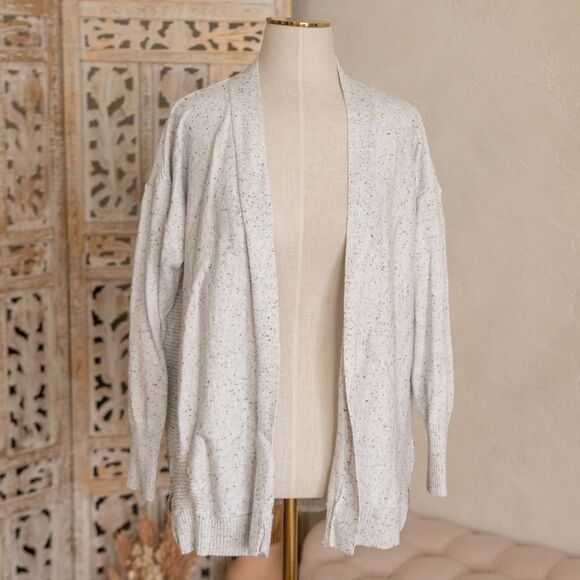 Avenue Gray Speckled‎ Open Front Sweater size 14/16 - Picture 10 of 13